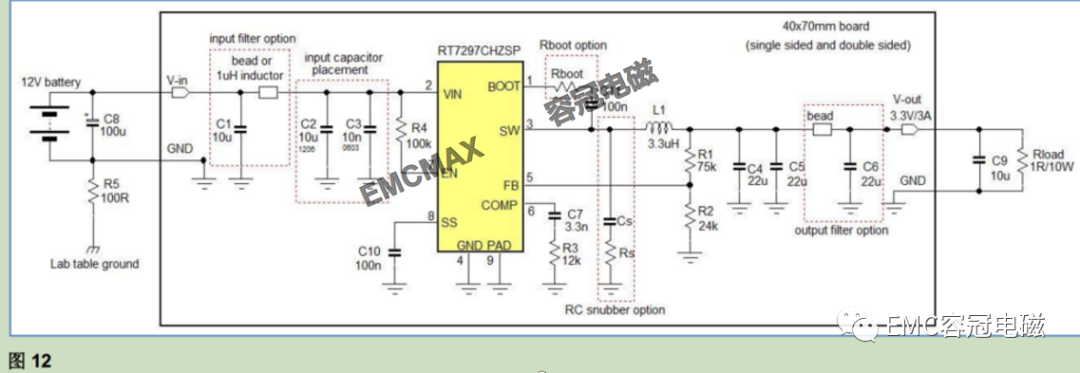 BUCK電路EMI輻射干擾分析實(shí)例